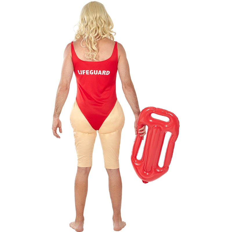 Disfraz de Socorrista de Playa para hombre Espalda