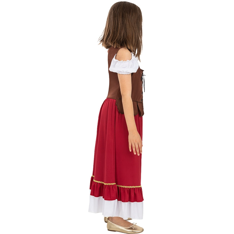 Disfraz de Tabernera Medieval clásica para niña Perfil