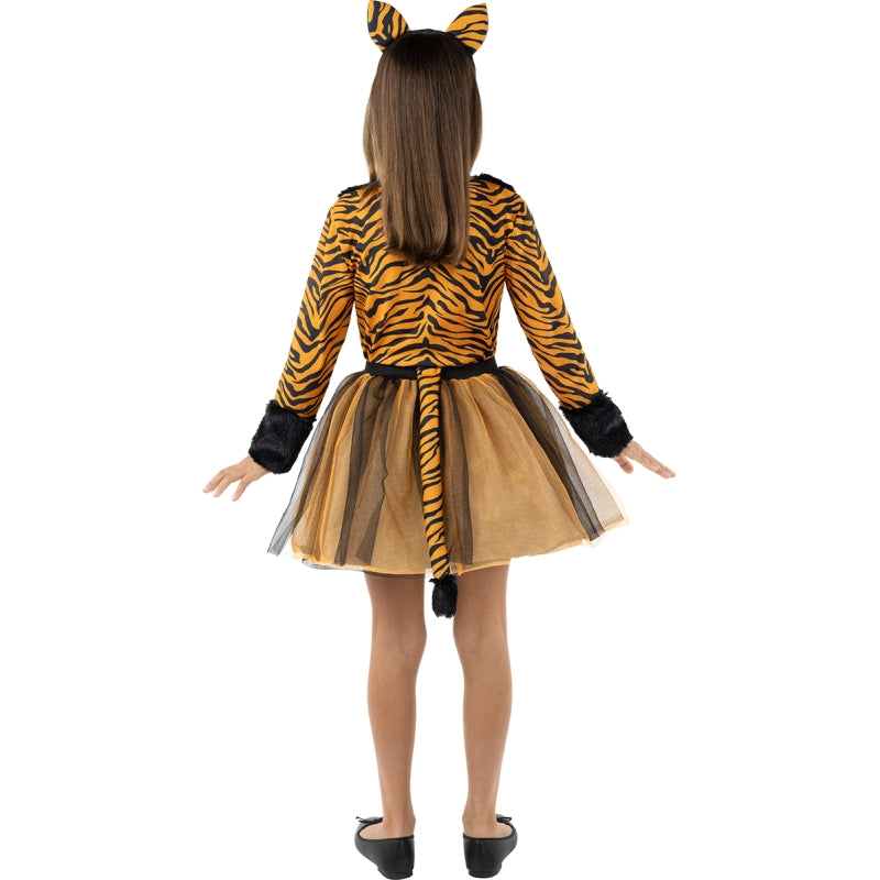 Disfraz de Tigre para niña Espalda