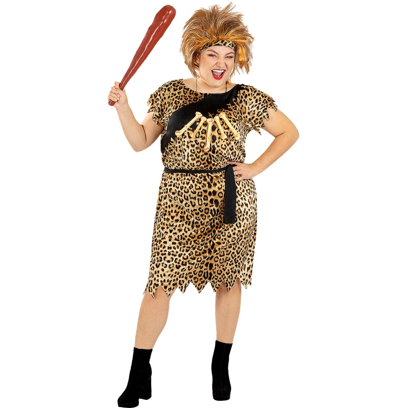 Disfraz de Troglodita Primitiva para mujer Talla Grande