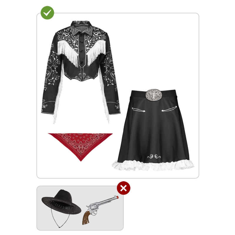 Disfraz de Vaquera Rebelde para mujer Contenido