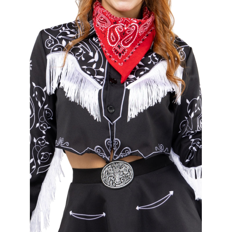 Disfraz de Vaquera Rebelde para mujer Detalle