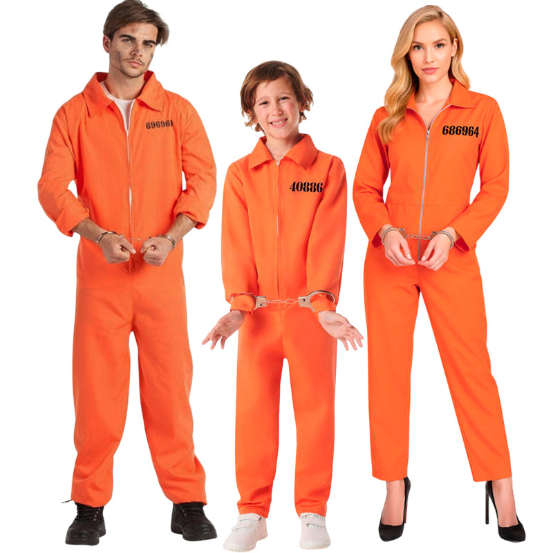 Disfraces Presos Naranjas para grupos y familias