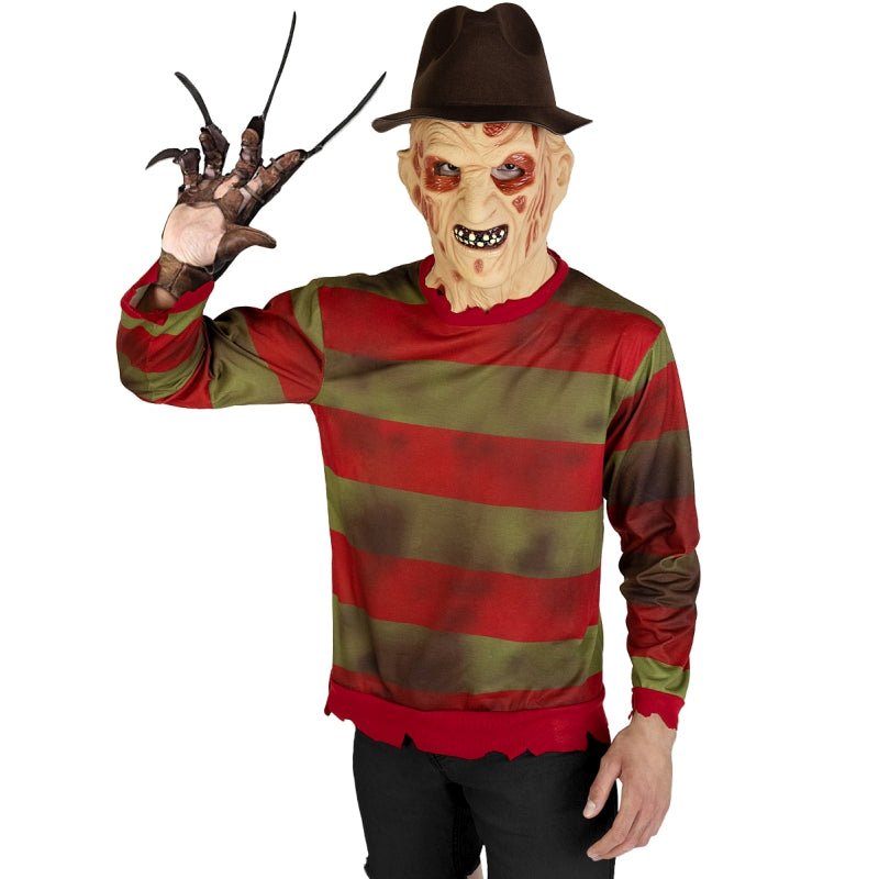 Disfraz de Camiseta Freddy Krueger de Pesadilla en Elm Street para hombre
