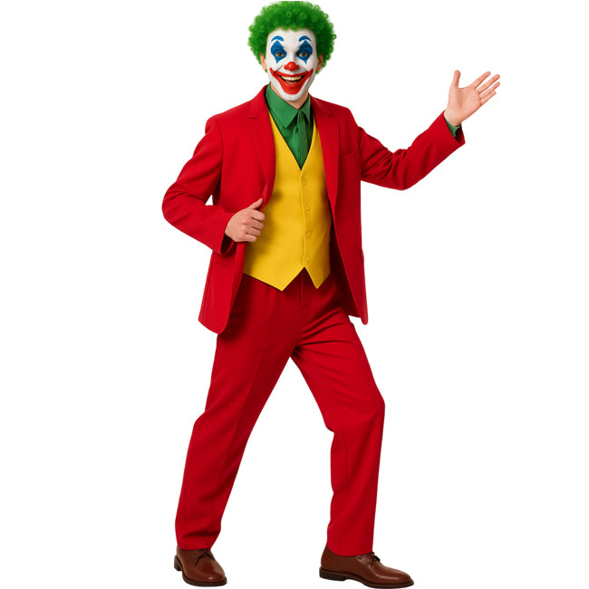 Disfraz de Joker rojo para hombre