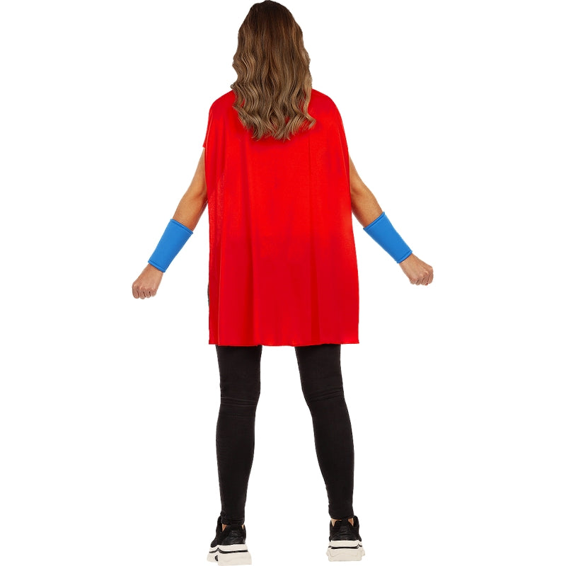 Disfraz de Camiseta con Capa Wonder Woman para mujer Espalda