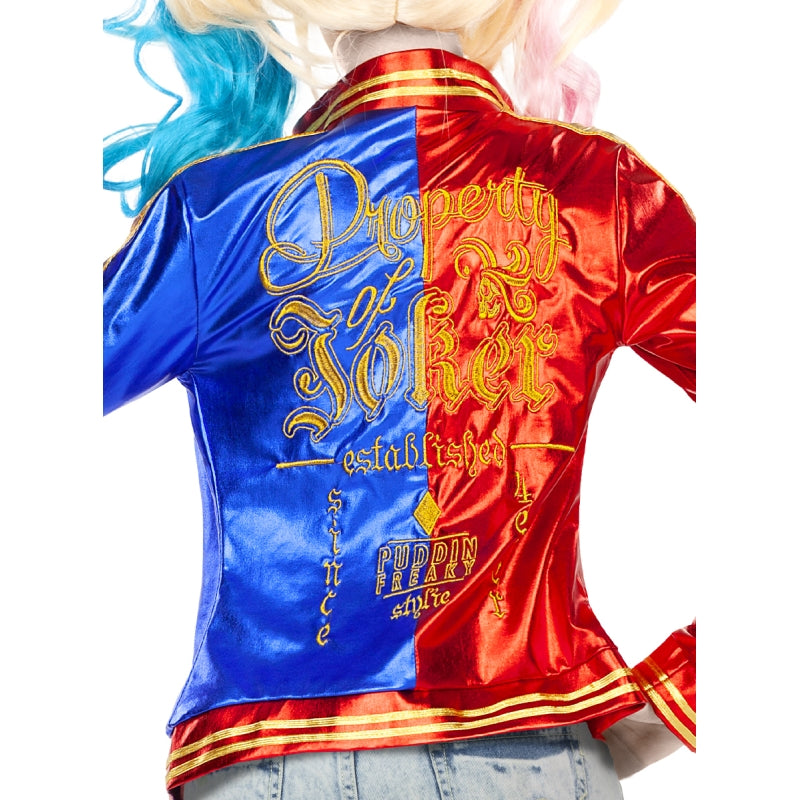 Disfraz de Chaqueta Harley Quinn de Suicide Squad para mujer Espalda