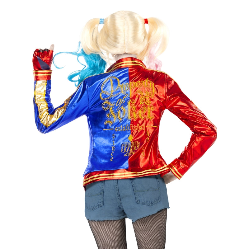 Disfraz de Chaqueta Harley Quinn de Suicide Squad para mujer Espalda Bis