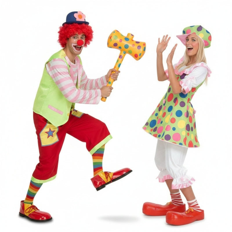 Fatos de casal Palhaços engraçados