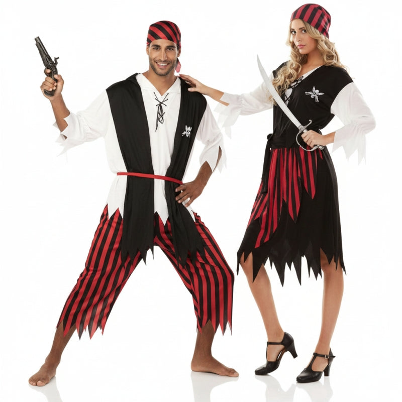Fatos de casal piratas baratos