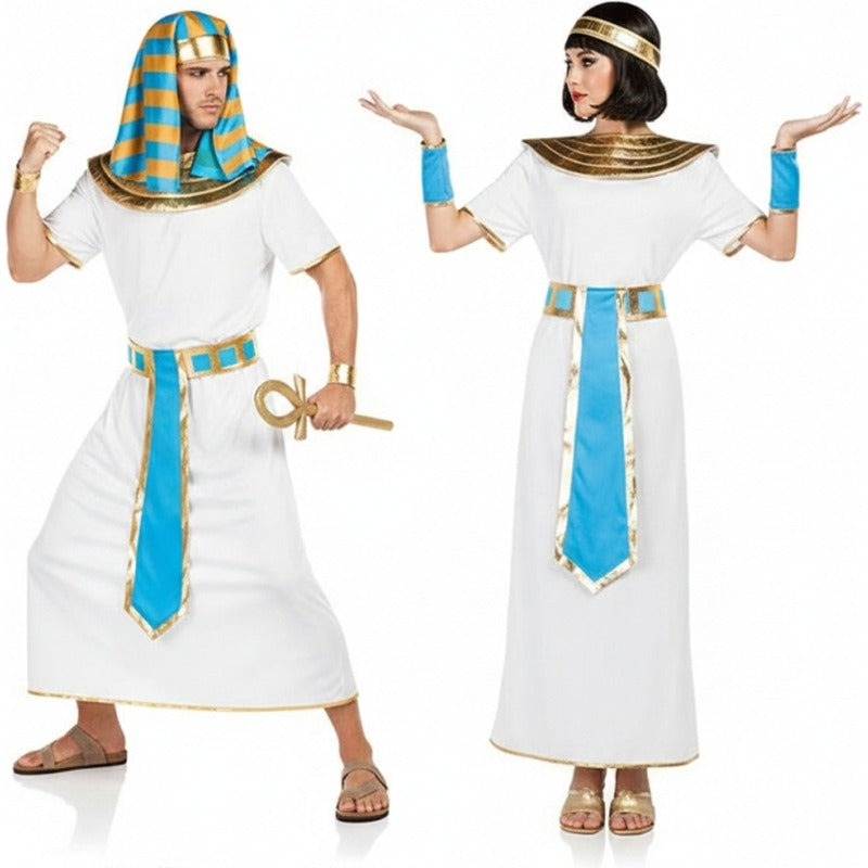 Fatos de casal egípcios azul