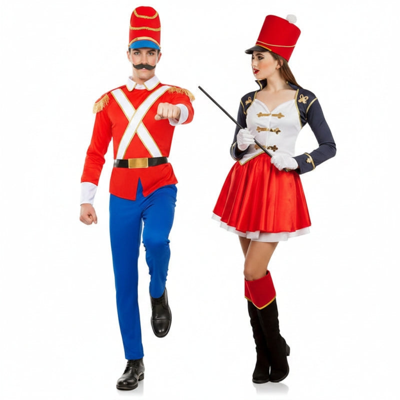 Fatos de casal Soldadinho Chumbo e Majorette