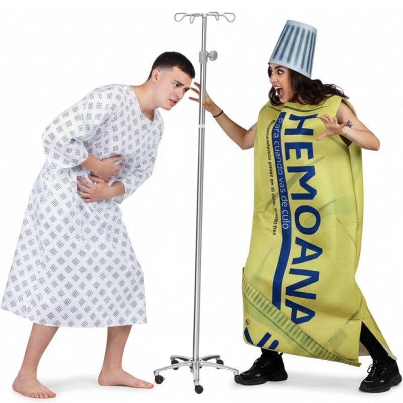 Fatos de casal Paciente e Enfermeiro Hemoanal