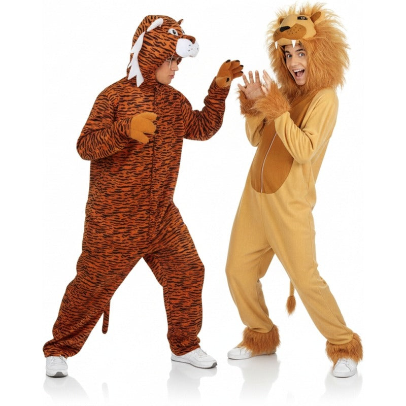 Fatos de casal Tigre e Leão Selvagem