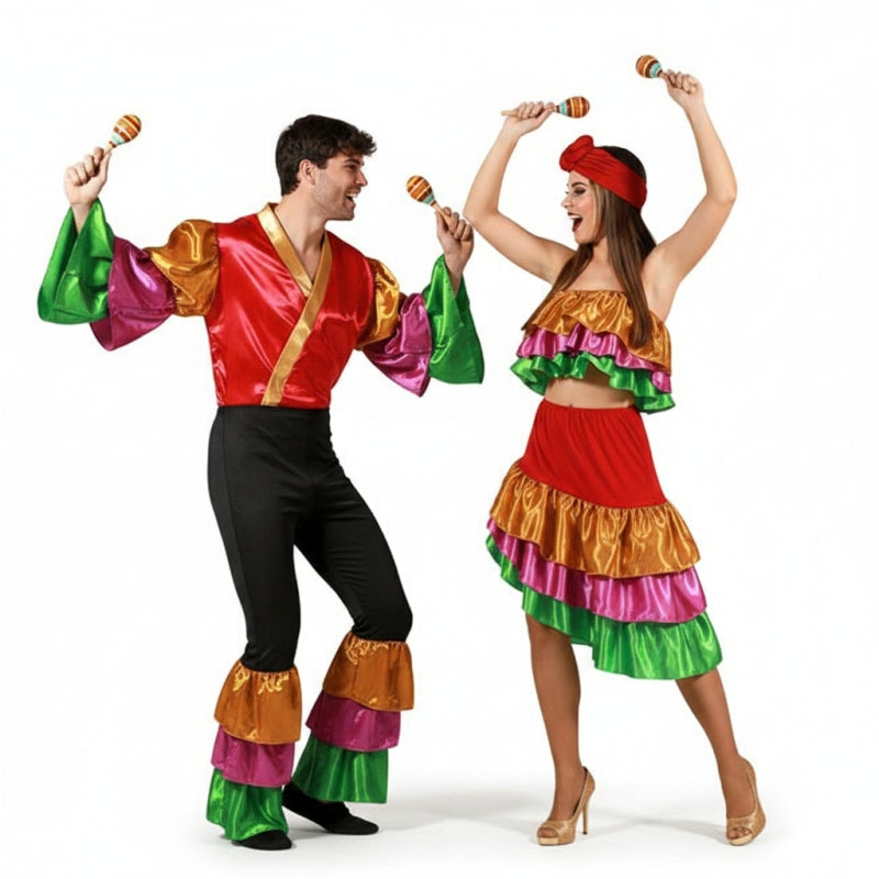 Fato de casal Rumberos das Caraíbas