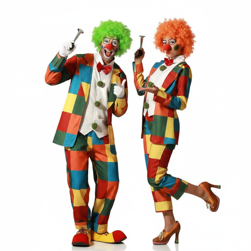 Fato de casal Palhaços com Casaco