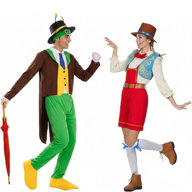 Fato de casal Grilo Falante e Pinóquio