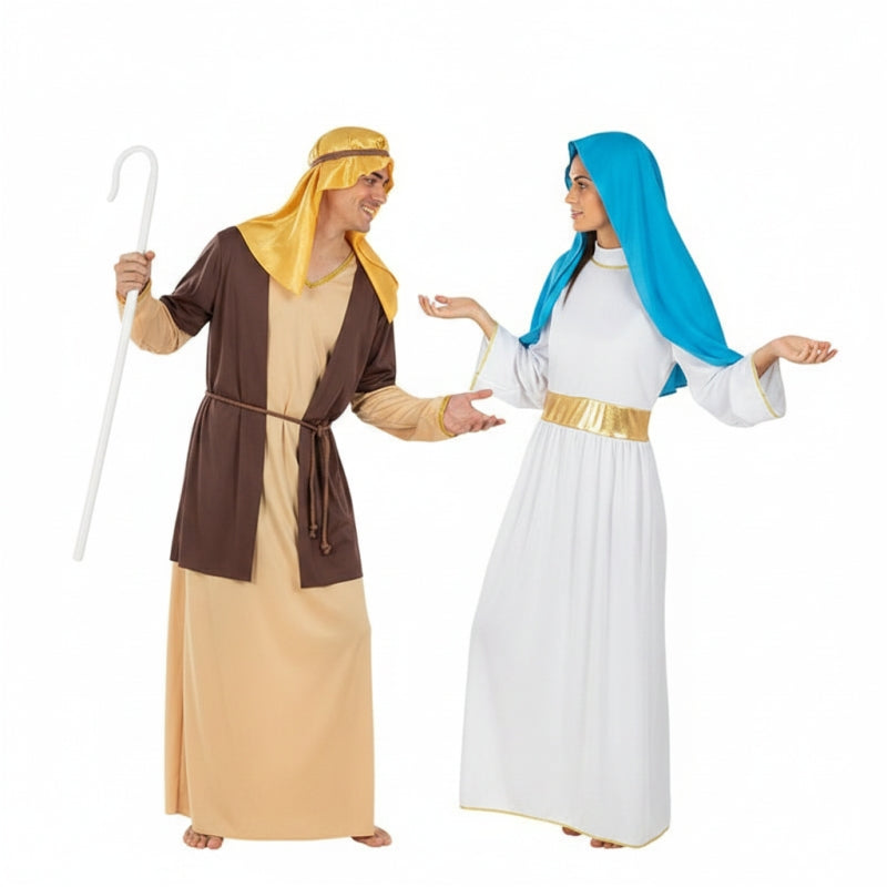 Conjunto de José e Virgem Maria para Presépio
