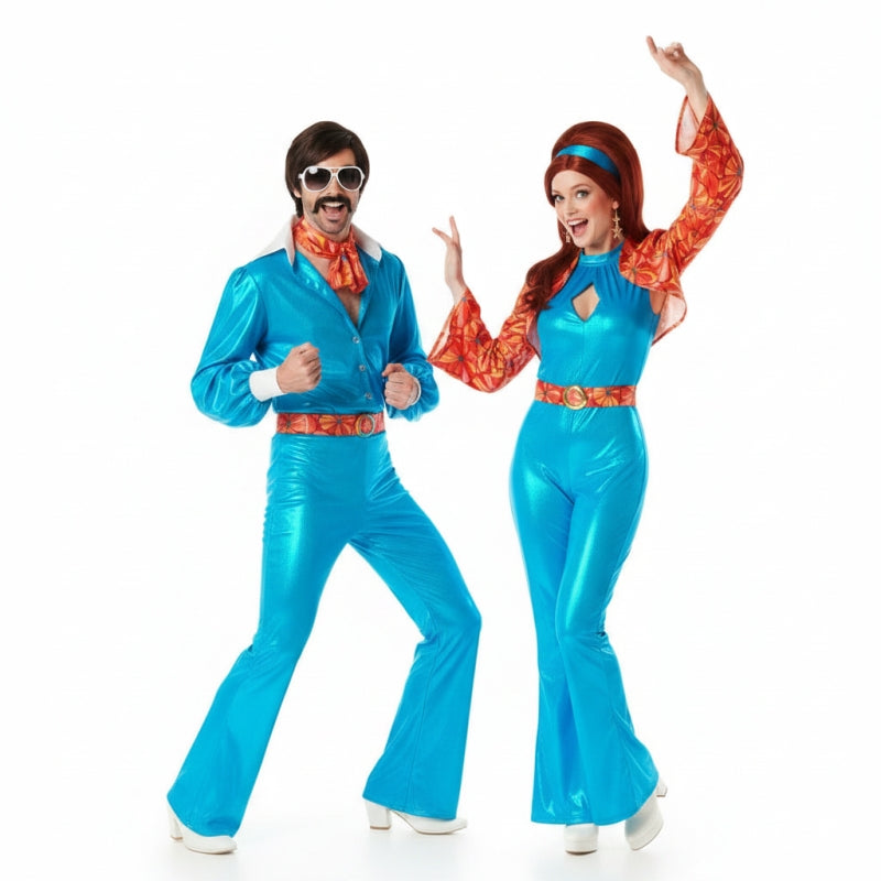 Fatos de casal Disco Azul Anos 70