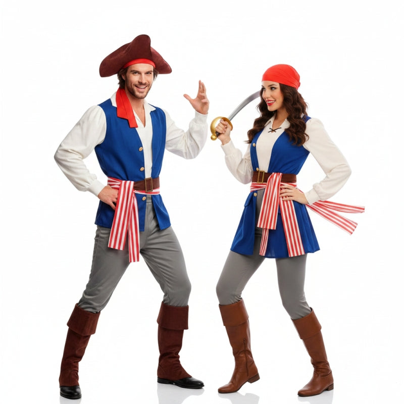 Fantasia de Casal Pirata Jack e Jackeline