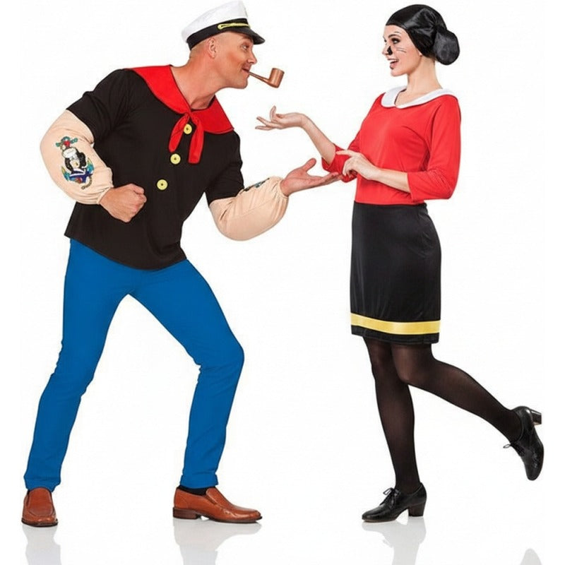 Fatos de casal Marinheiro Popeye e Olivia