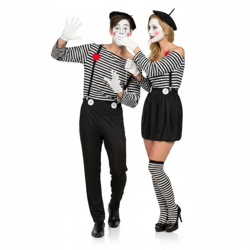 Fatos de casal Palhaços Mime