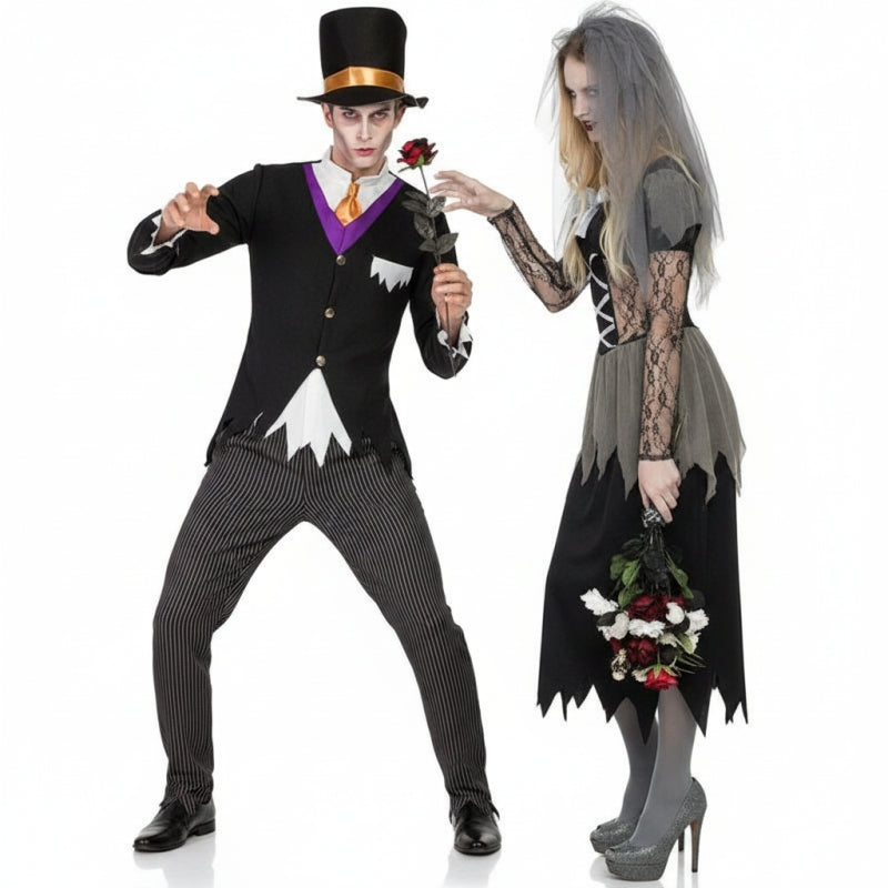 Fatos de casal Noivos fantasmas