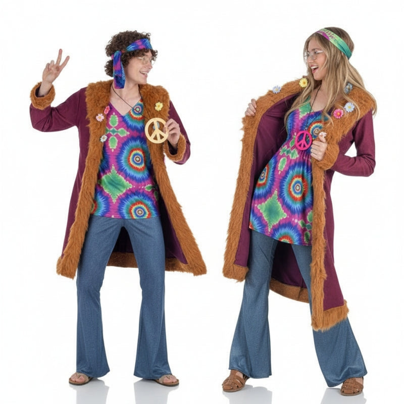 Fatos de casal Hippies Deluxe