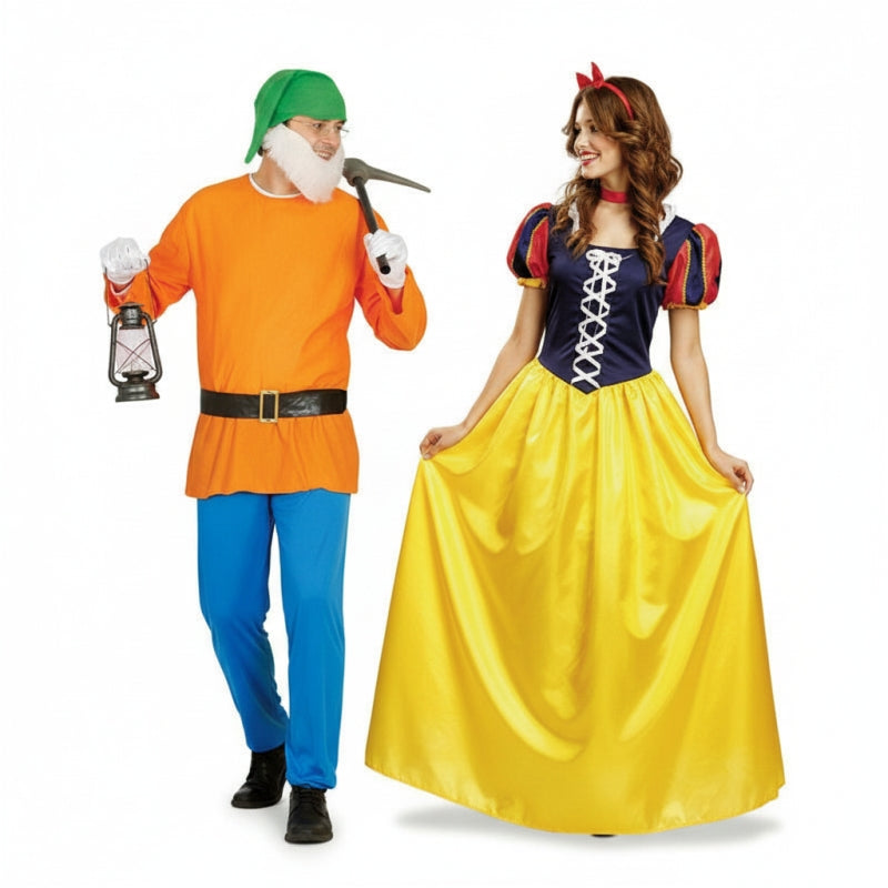 Fatos de casal Branca de Neve e os Sete Anões
