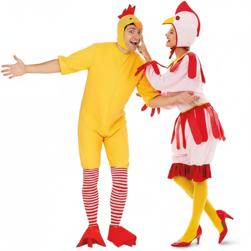 Fatos de casal Pintainho e Galinha