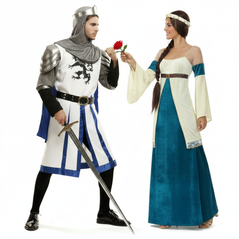 Fatos de casal Medievais azuis
