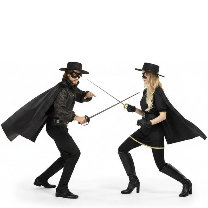 Fatos de casal Bandidos Zorro