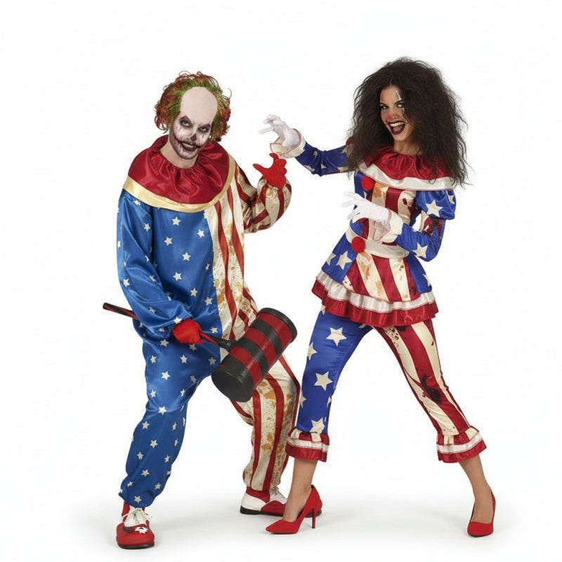 Fatos de casal Palhaços Patriotas