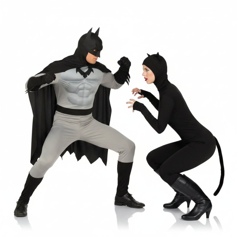 Fatos de casal Batman e Catwoman