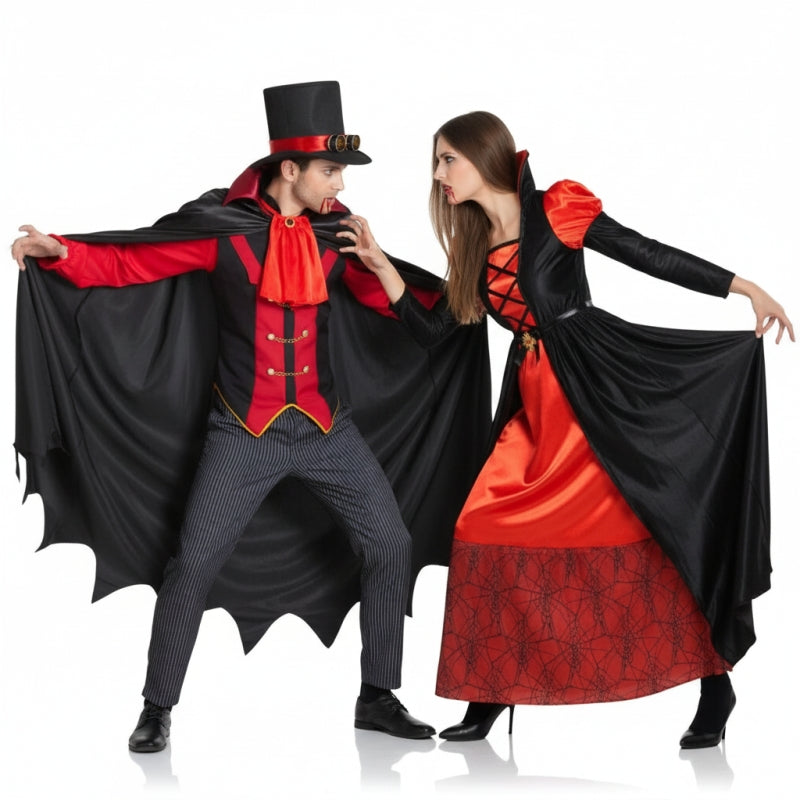 Fatos de casal Vampiros Drácula