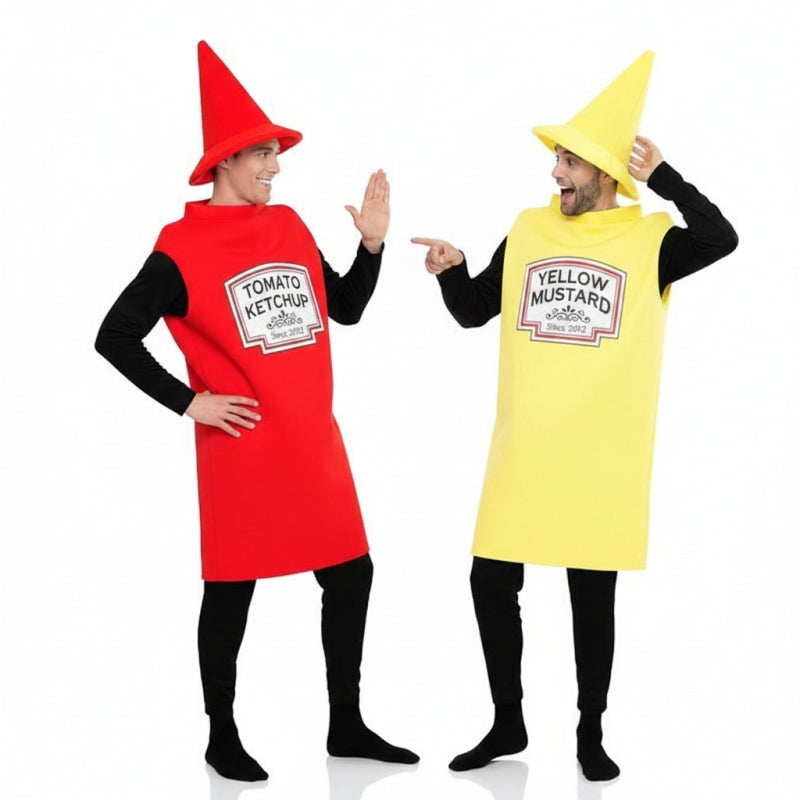Fatos de casal Ketchup e Mostarda