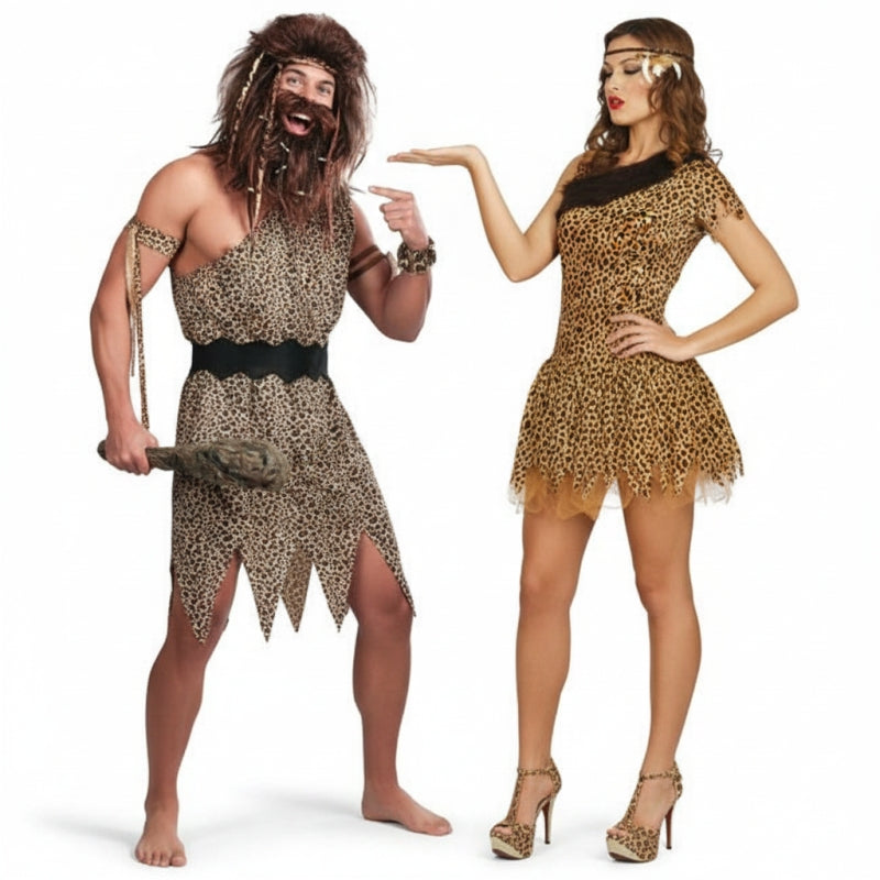 Fatos de casal cavernas primitivos