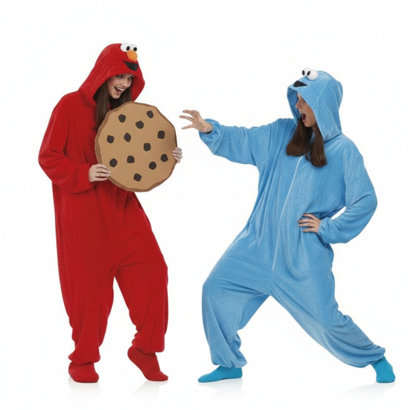 Fatos de casal Elmo e Monstro das Bolachas