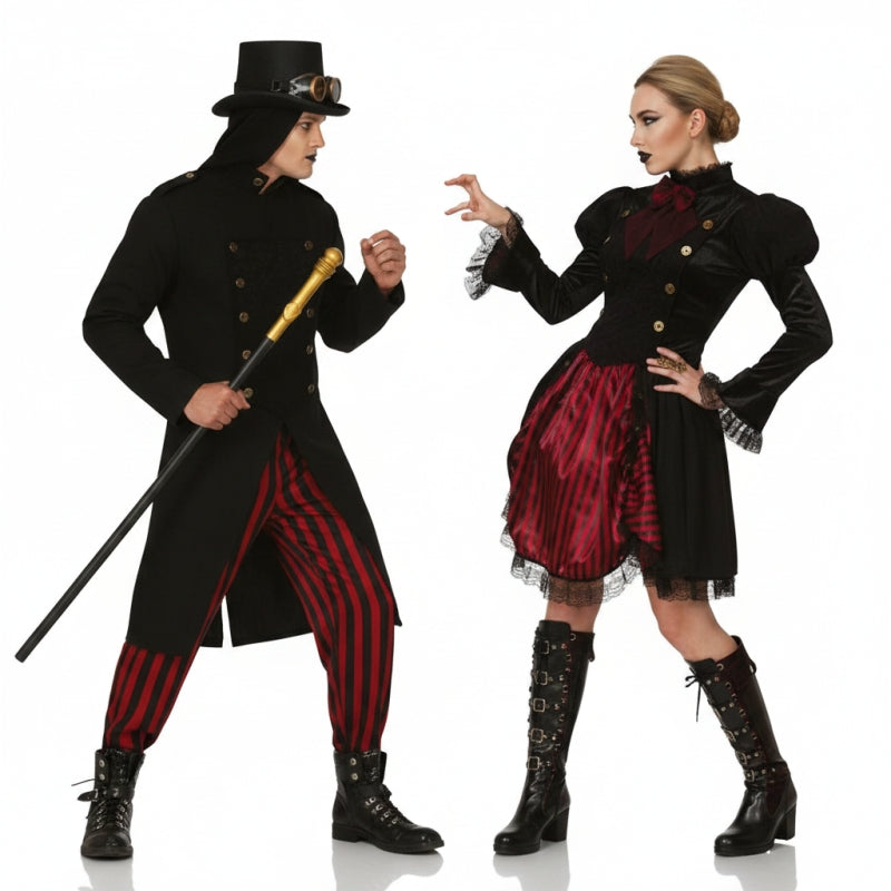 Fatos de casal Vampiros Steampunk