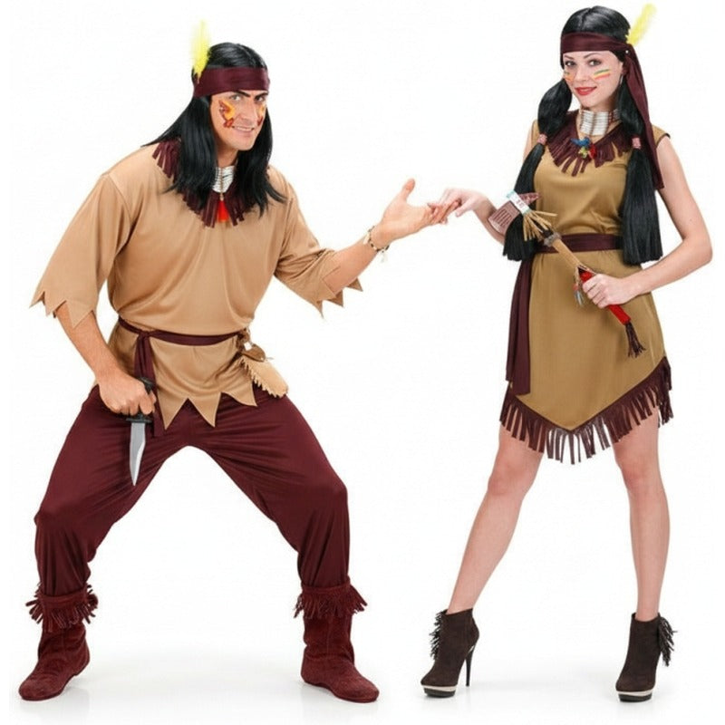 Fatos de casal Índios Dakota