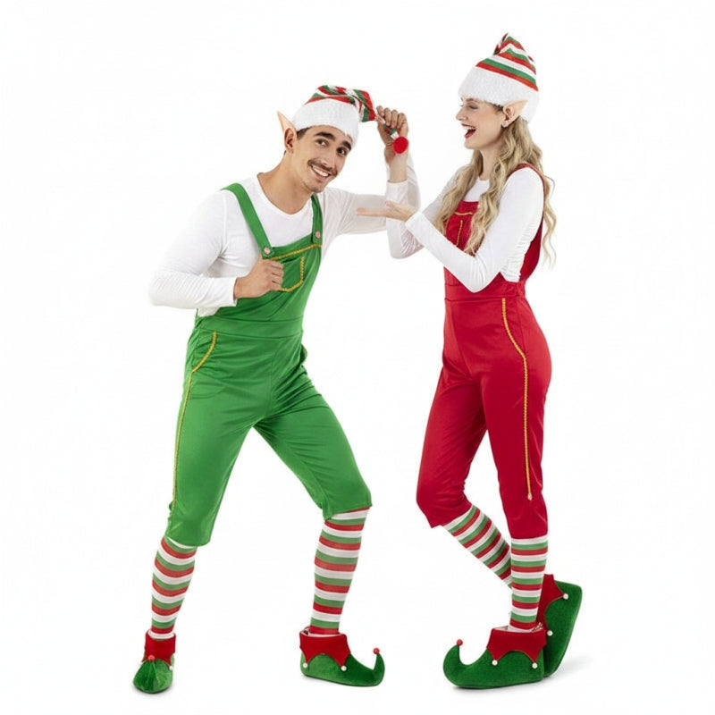 Fatos de casal Duendes assistentes do Pai Natal