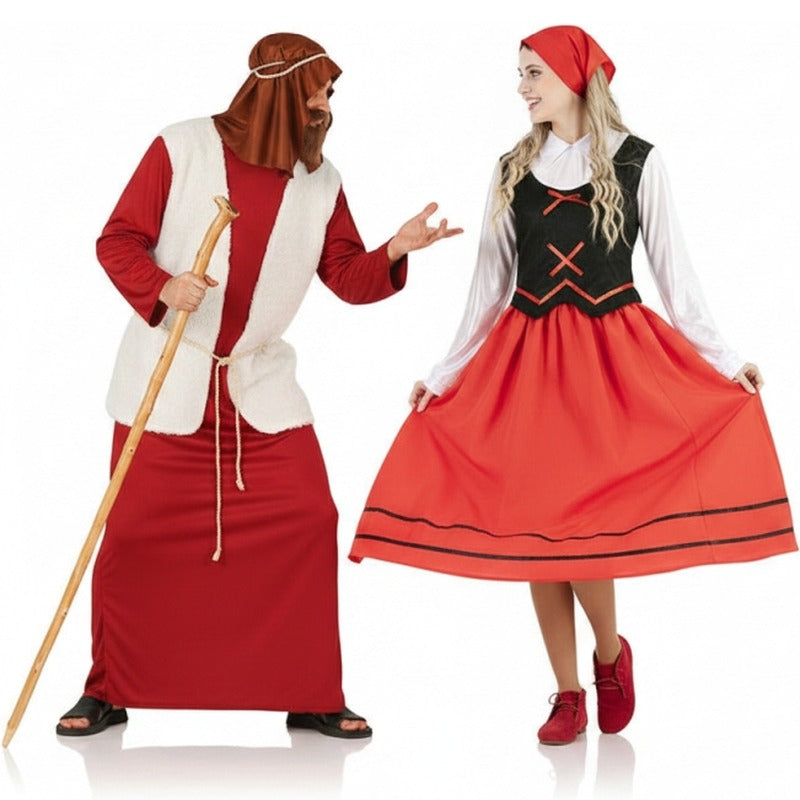 Fatos de casal Pastores de Natal