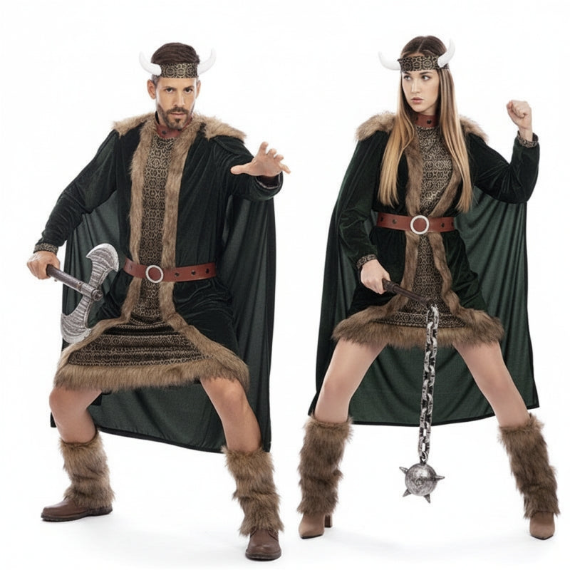 Fatos de casal Vikings de luxo