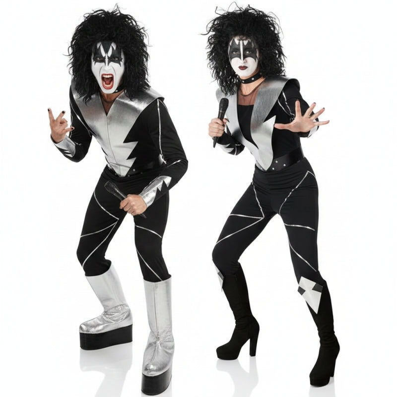 Fatos de casal Roqueiros da banda Kiss