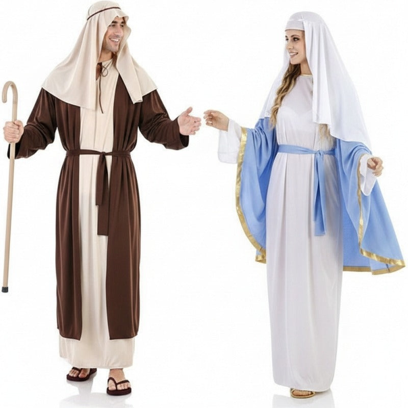 Fatos de casal São José e a Virgem Maria