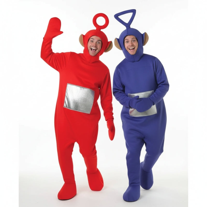 Fatos de casal Os Teletubbies Po e Tinky Winky
