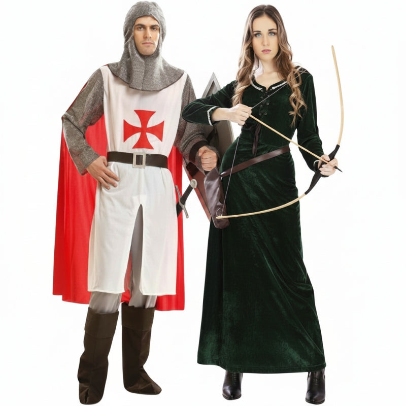 Fatos de casal Guerreiros medievais