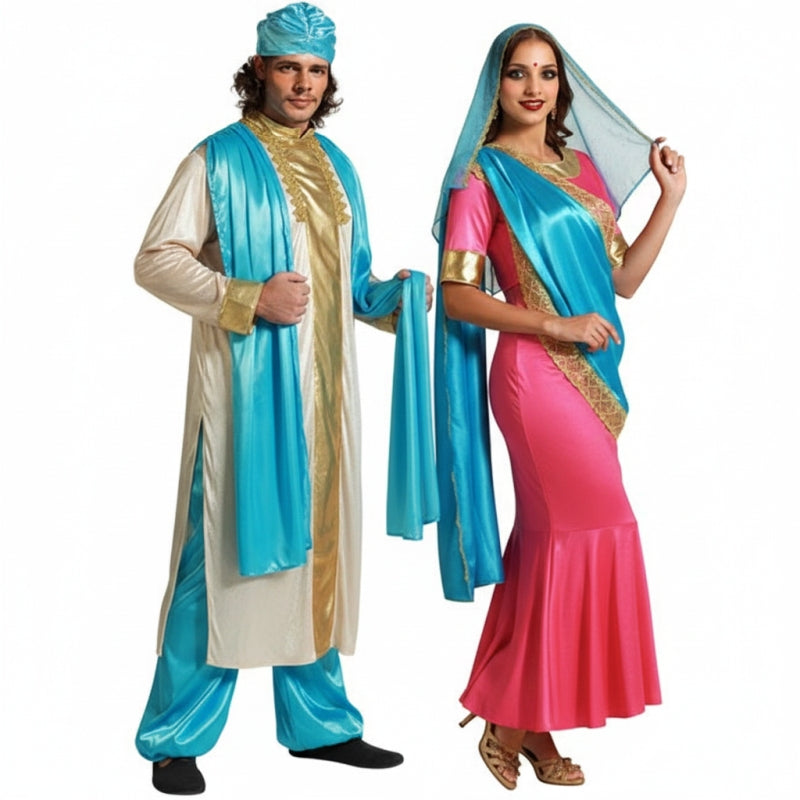 Fatos de casal Hindus Turquesa