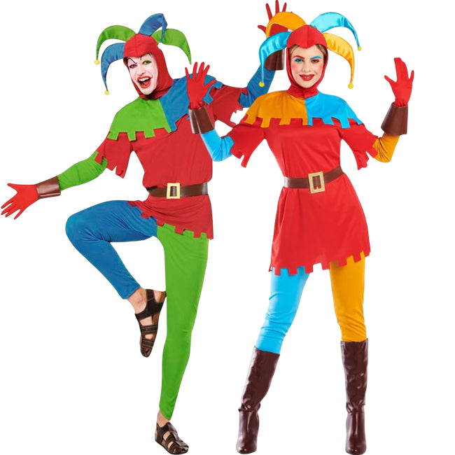 Fatos de casal Bobos da corte medievais