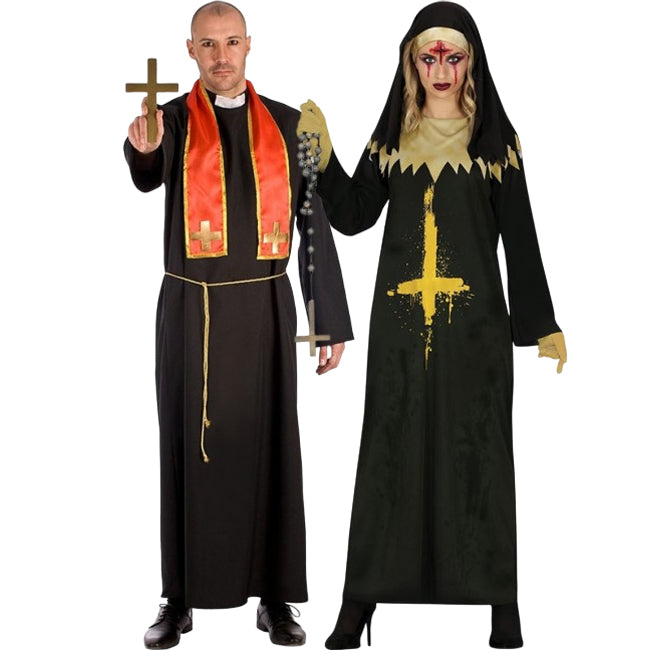 Fatos de casal Padre e Freira Endemoninhada